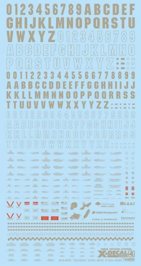  Wave X Decal 4 Light Gray 