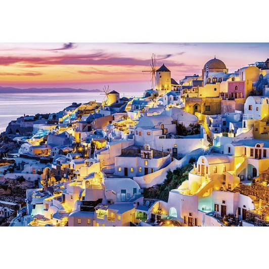 Jigsaw Puzzle Santorini Bathed in the Sunset (1000 Pieces)