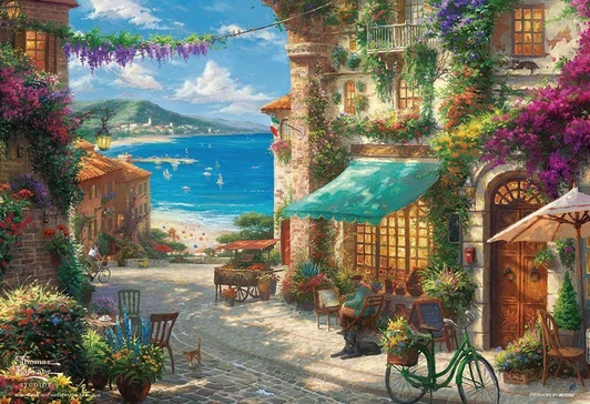 Beverly Jigsaw Puzzle A Sicilian Cafe in Bloom (1000 Pieces) 