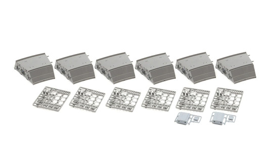 Tomix 3233 Double Track Embankment for Wide Curve Rails C317/280-15-EM 6 Pieces Set (N scale)
