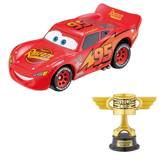 Takara Tomy Disney Cars Tomica Lightning Mcqueen with Piston Cup (lightning Mcqueen Day 2026) Toy an