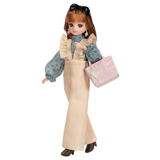 Takara Tomy Licca Chan Doll LD-26 Sweet Ruffle Dot Dress Up Pretend Play