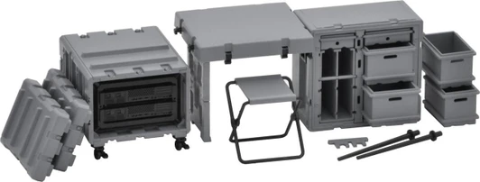  Takara Tomy Tomytec 1/12 Little Armory LD055 Field Desk A3 Unpainted Assembly Runner Kit 337089 