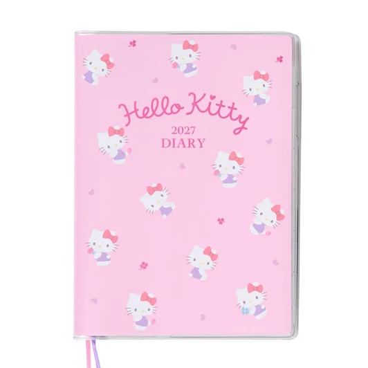  Sanrio Hello Kitty 2027 Diary Horizontal Ruled Type October Start Planner Schedule Book 922641 