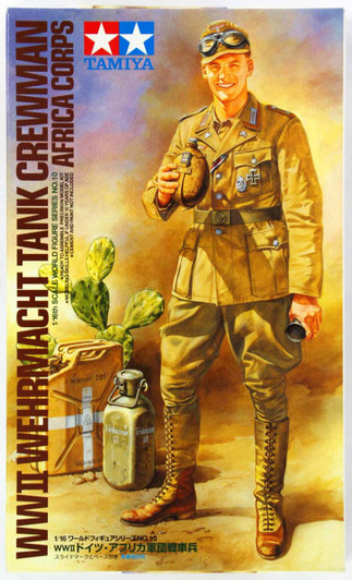 Tamiya 36310 WWII Wehrmacht Tank Crewman Afrika Corps 1/16 Scale Kit Figure