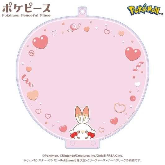 Pokemon Center Original Uchiwa Case PokePeace Scorbunny
