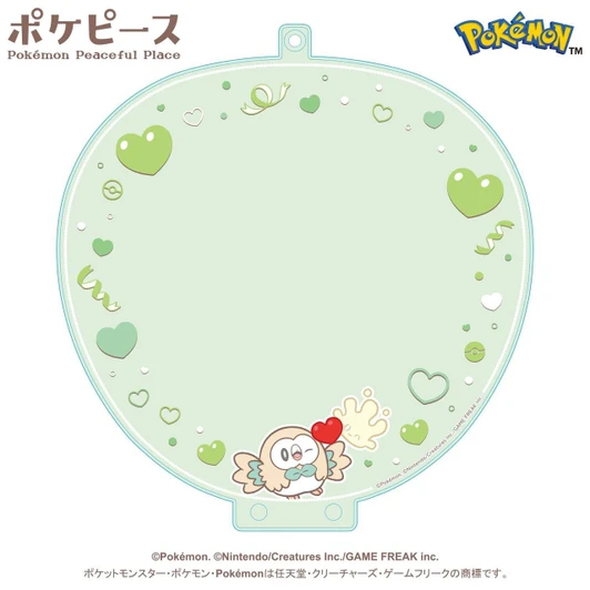  Pokemon Center Original Uchiwa Case PokePeace Rowlet & Milcery 