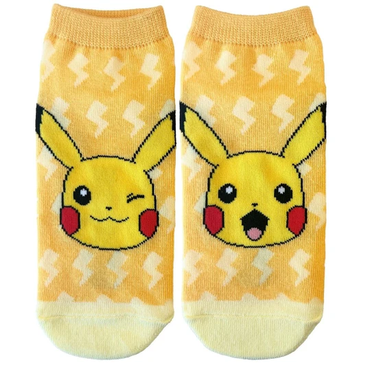  Pokemon Center Original Character Socks Pikachu Expression Ladies (23-25 cm) 