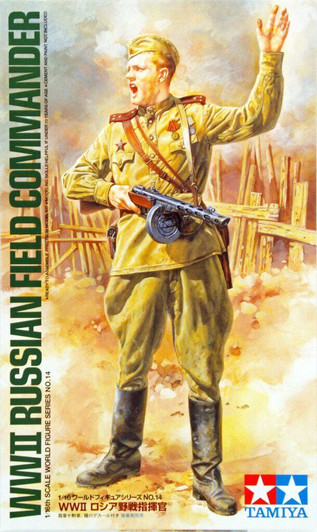Tamiya 36314 WWII Russian Field Commander 1/16 Scale Kit Figure