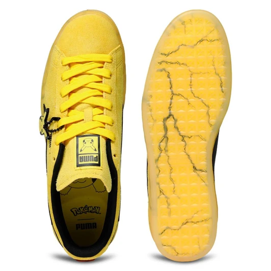  Pokemon Center Original Puma Pokemon Suede Pikachu Sneakers 