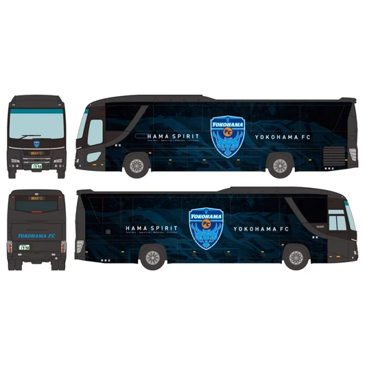 Tomytec The Bus Collection Yokohama FC Team Wrapped Bus "HAMASPIRIT" (N scale)