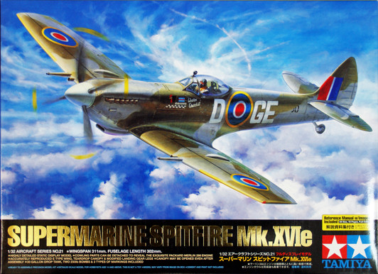 Tamiya 60321 Supermarine Spitfire Mk.XVIe 1/32 Scale Kit