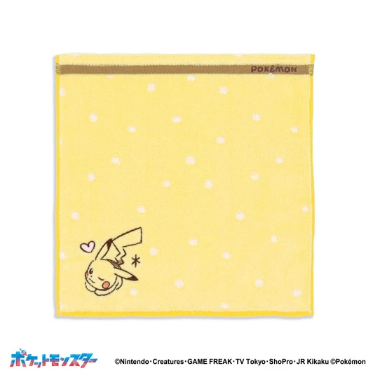 Pokemon Center Original Towel Handkerchief Multi Dot Pikachu