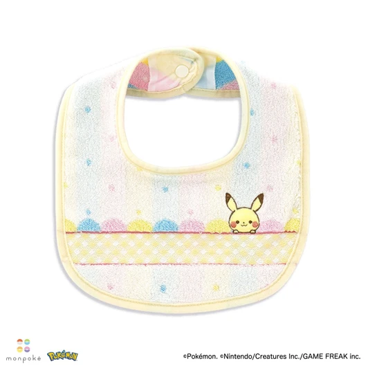 Pokemon Center Original Monpoke Bib Nice To Meet You Yellow Pikachu