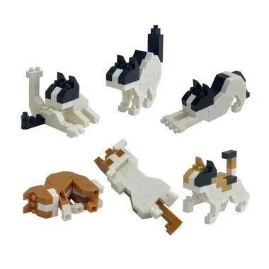 Kawada TITLE Kawada-PRE-ORDER - NBMC 102 Nanoblock Mini Nano Cat Single