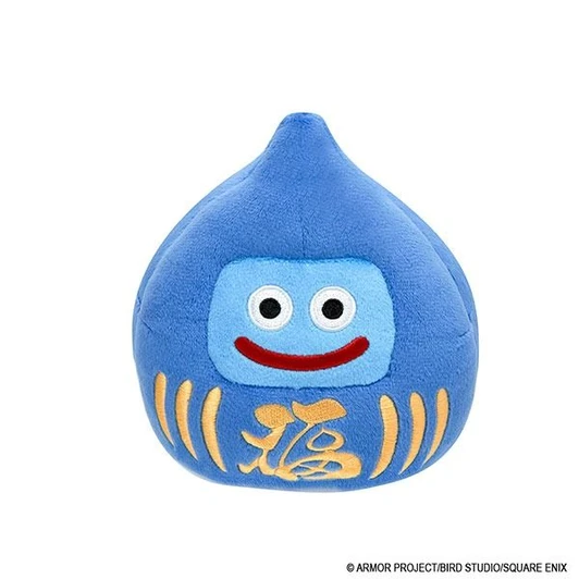 Square Enix Dragon Quest Smile Slime: Plush Daruma Slime - M Size Blue