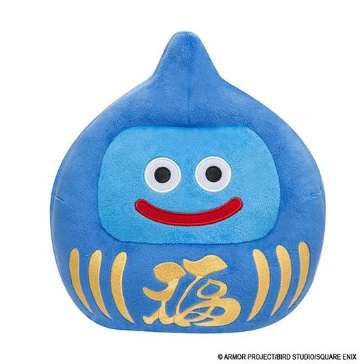 Square Enix Dragon Quest Smile Slime: Plush Daruma Slime - L Size Blue