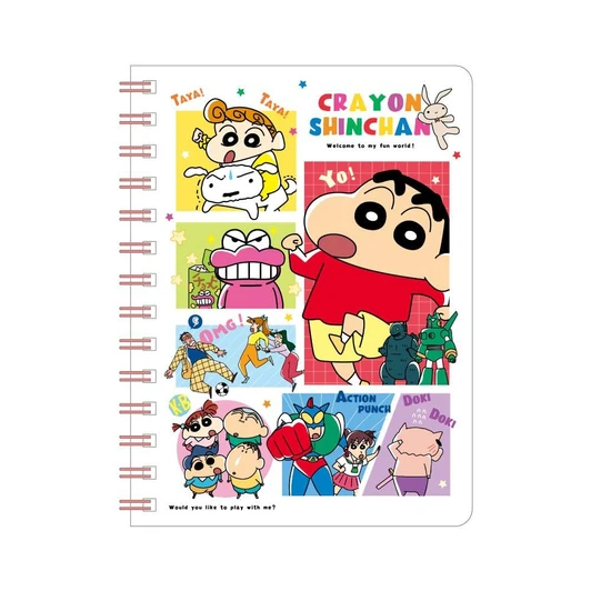 T's Factory Shin Chan B6 Ring Notebook Powerful Comic / Everyone Assemble