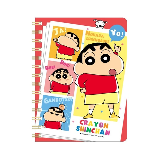 T's Factory Shin Chan B6 Ring Notebook Powerful Comic / Shin Chan