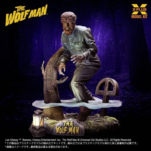  1/8 Scale Lon Chaney Jr. as the Wolf Man Plastic Model 