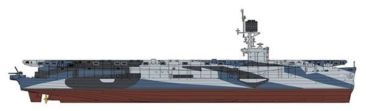 1/350 Scale US Navy Escort Carrier CVE-57 Anzio Plastic Model