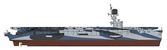 1/350 Scale US Navy Escort Carrier CVE-57 Anzio Plastic Model 