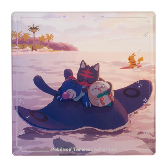Pokemon Center Original Acrylic Block Pokemon Timeless Adventure Alola