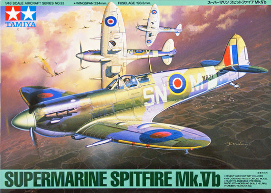 Tamiya 61033 Supermarine Spitfire Mk.Vb 1/48 Scale Kit