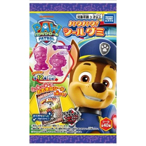 Takara Tomy A.R.T.S Paw Patrol Paw Paw Sticker Gummy 1Box 20pcs (FULL BOX) 