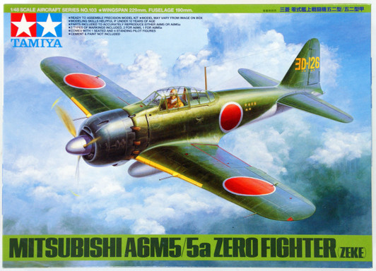 Tamiya 61103 Mitsubishi A6M5/5a Zero Fighter (Zeke) 1/48 Scale Kit