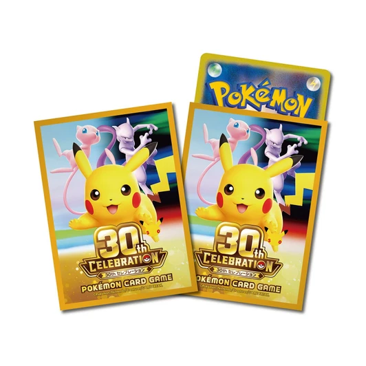 Pokemon Center Original Pokemon Card Game Deck Sleeves Premium Gloss 30th Celebration