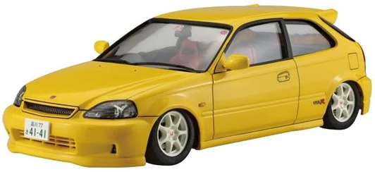 Fujimi 1/24 Touge Series No.11 EX-1 Honda Civic (EK9) Type R Late Model Special Version (w/Carbon Bonnet Decals) Plastic Model