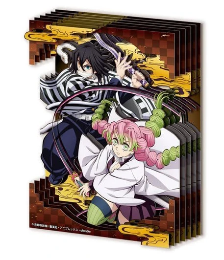 Jigsaw Puzzle  Paper Shadow Art Mini Mitsuri Kanroji & Obanai Iguro (Demon Slayer)
