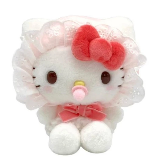  Nakajima Sanrio Fluffy Cuddly Baby Hello Kitty 