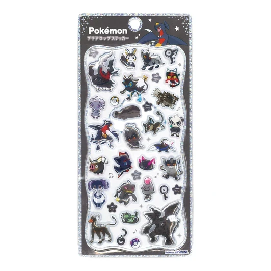  Pokemon Center Original Petit Drop Sticker Black 