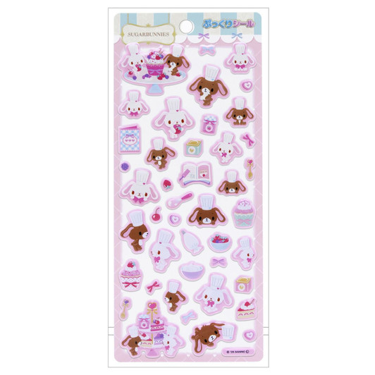 T's Factory Sanrio Puffy Stickers Sugar Bunnies Love Sweets
