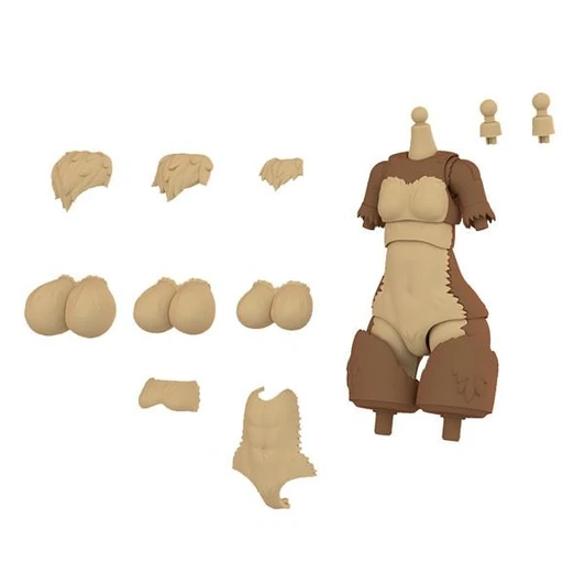 Aoshima KemoPla KO-05RJW Body Parts Set 01 Japanese Wolf Color Plastic Model Accessory