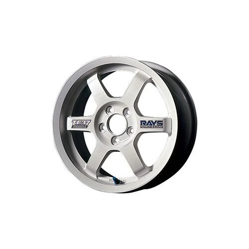 Aoshima 1/24 Scale Volk Racing TE37 16 Inch Wheel and Tire Set Plastic Model Accessory