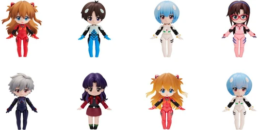Blokees DaaLa Mode Q Series Evangelion Miracle Link Model Kits 1Box 6pcs (FULL BOX)