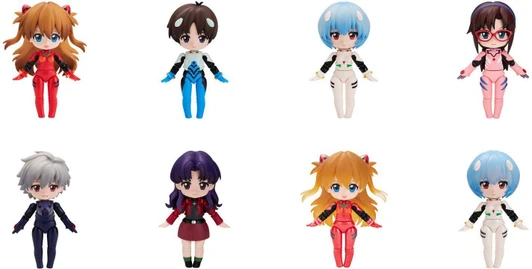  Blokees DaaLa Mode Q Series Evangelion Miracle Link Model Kits 1Box 6pcs (FULL BOX) 