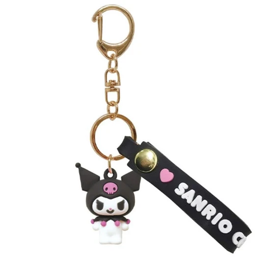 Kcompany Sanrio Characters Keychain With Mascot Charm Kuromi