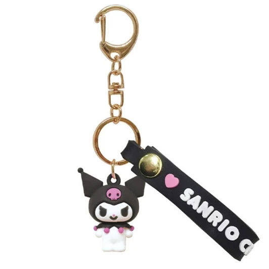  Kcompany Sanrio Characters Keychain With Mascot Charm Kuromi 