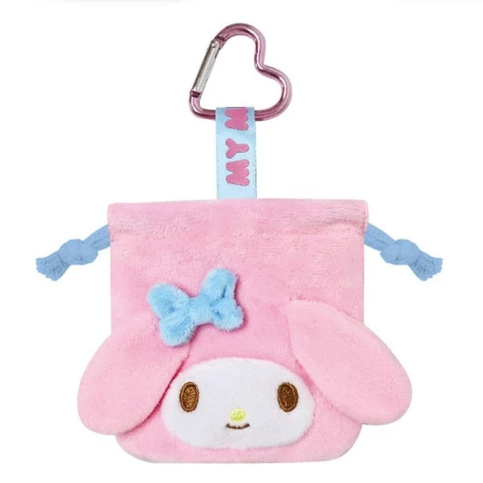 Kcompany Sanrio Characters My Melody Mini Drawstring Pouch With Carabiner