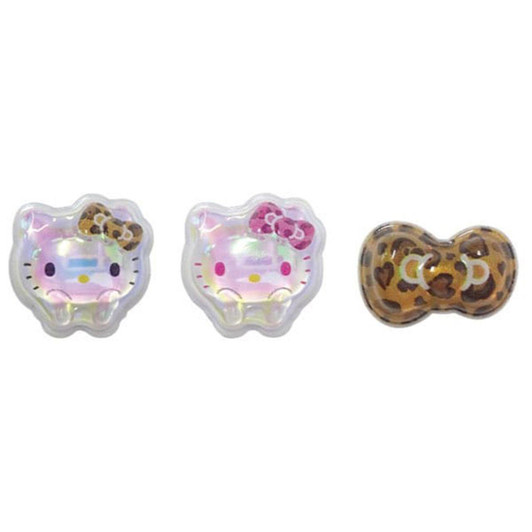  Kcompany Sanrio Hello Kitty Multiple Decorative Parts Three Piece Leopard Print 