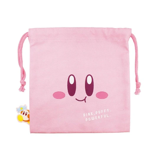 T's Factory Kirby Of The Stars Pyokotto Drawstring Pouch Face