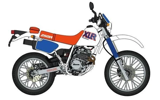 Other 1/12 Scale Honda XLR250R MD22 (1992) Plastic Model 