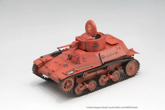1/35 Scale Girls und Panzer Ribbon no Musha Type 97 Te-Ke Renewed Tracks Plastic Model