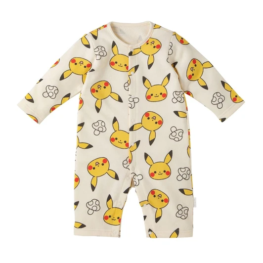  Pokemon Center Original Monpoke Pikachu All Over Print Jigglypuff Romper 