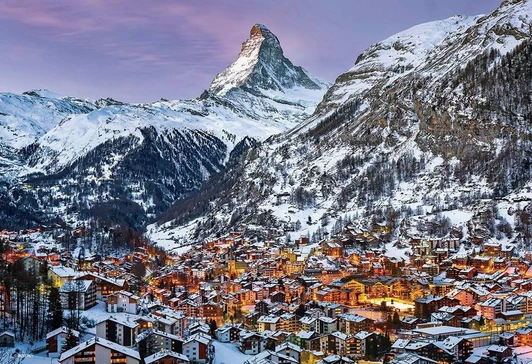 Jigsaw Puzzle Zermatt with a view of the Matterhorn (1000 Pieces)