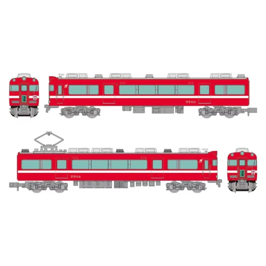  Tomytec Nagoya Railroad Series 7700 (White Stripe) 2 Cars Set A (N scale) 